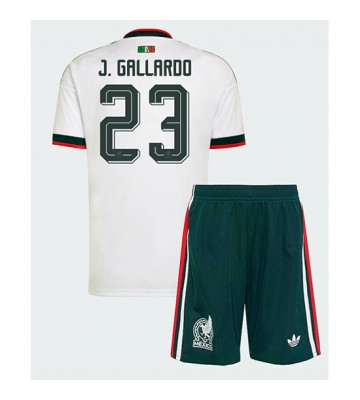 Mexiko Jesus Gallardo #23 Bortaställ Barn VM 2026 Kortärmad (+ Korta byxor)